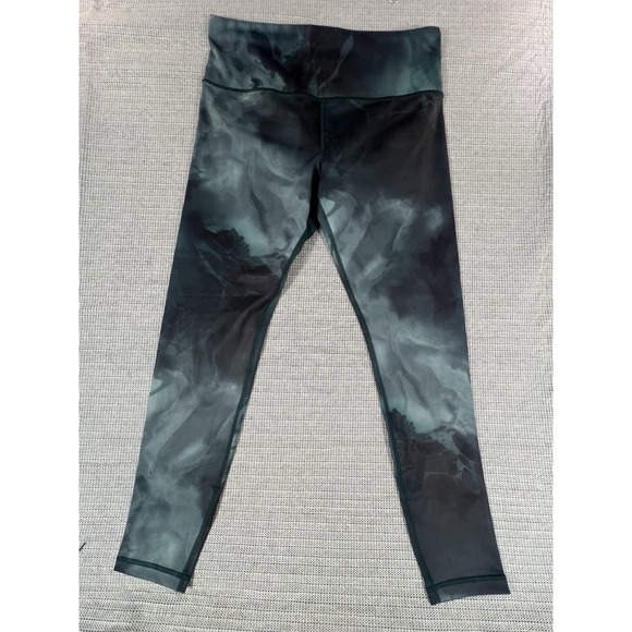Athleta Pants - Athleta Elation Printed 7/8 Tight Legging Size L T Green Marine